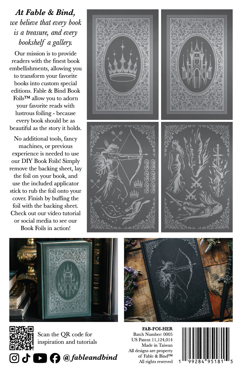 Transfers - Fable&Bind - 6.5"x10" - The Heroine (4 sheets)