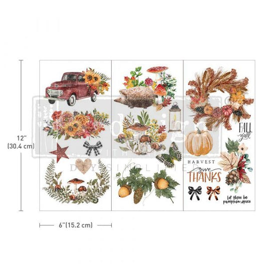 Transfers Mini 6" x 12"- Autumn Essentials