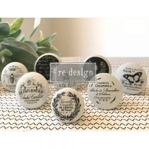 Transfers Knob 8.5" x 10.5"- Cursive Letters