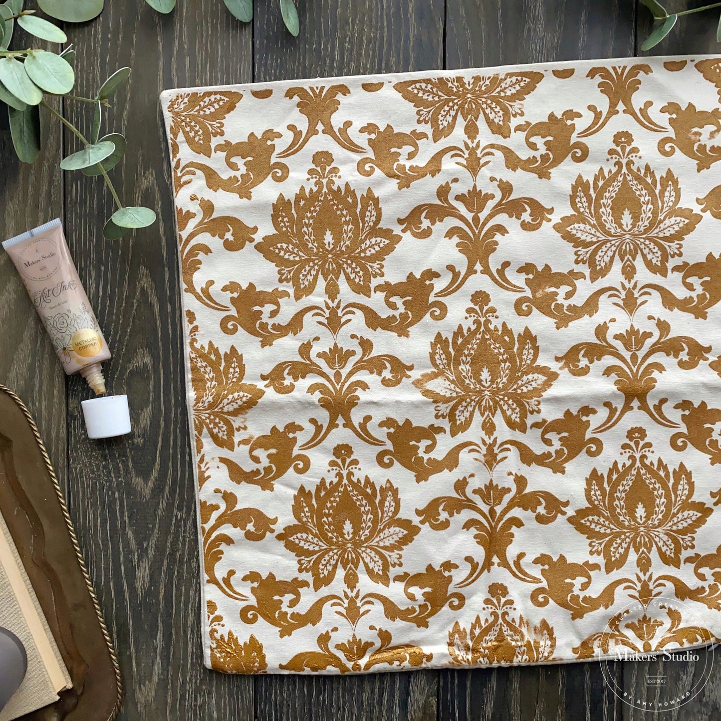 Stencils - A Makers Studio - Venetian Damask - 18" x 18"