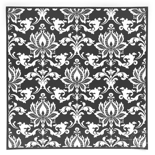 Stencils - A Makers Studio - Venetian Damask - 18" x 18"