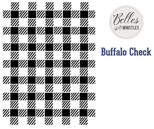 Stencils - Dixie Belle Stencil - Buffalo Check - 14" x 18"