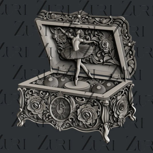 Moulds - Zuri - Music Box - 5"x4.5"-Silicone