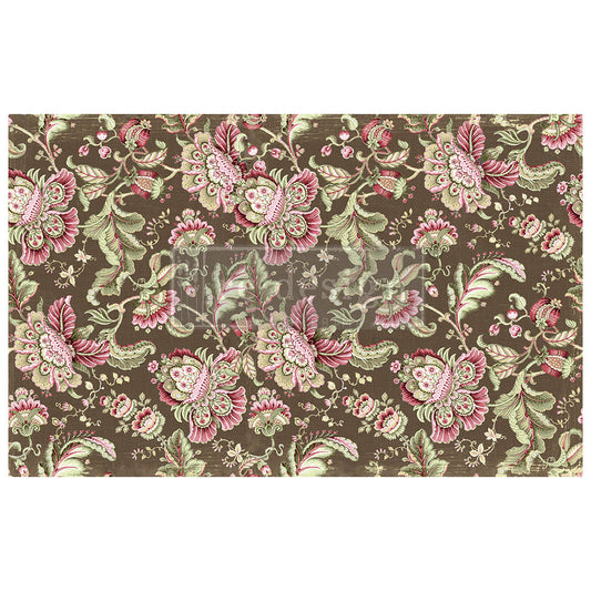 Decoupage Paper - redesign - 19"x30" - Floral Paisley - Tissue