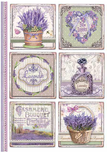 Decoupage Paper - Stamperia - A4 - DFSA4366 - Provence 4-pack - Rice Paper