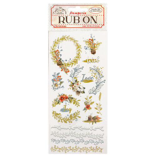 Transfers - Stamperia - DFLRB047 -Rub-on (10x21cm) - Create Happiness - Christmas