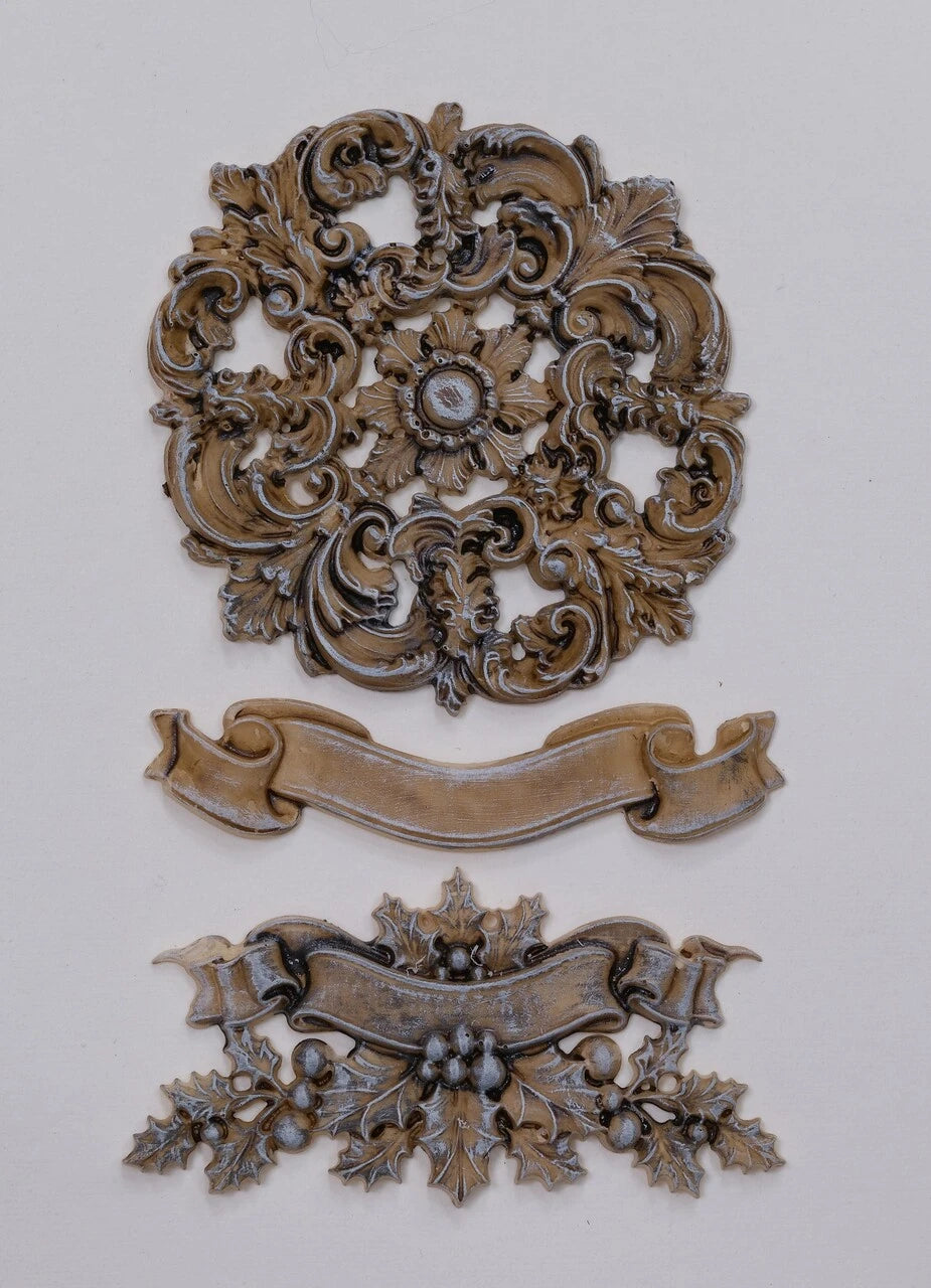 Decor Moulds - LaBlanche - Ilex Banner 5"x8" - LBMF136