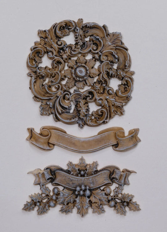 Decor Moulds - LaBlanche - Ilex Banner 5"x8" - LBMF136
