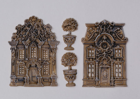 Decor Moulds - LaBlanche - Baroque Houses 5"x8" - LBMF134