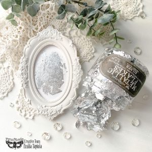 Art Ingredients - Metallic Flakes - Silver - 1 jar 30g including container