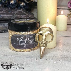 Art Ingredients - Metallic Flakes - Gold - 1 jar 30g including container