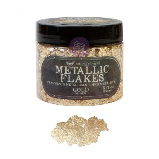 Art Ingredients - Metallic Flakes - Gold - 1 jar 30g including container