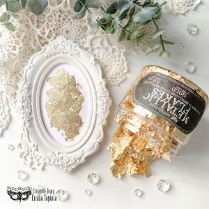 Art Ingredients - Metallic Flakes - Gold - 1 jar 30g including container