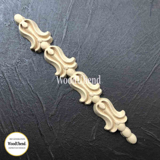 WooduBend Moulding - WUB1377(Pack of 2) - Decorative Drops - 7.87"x 1.18"