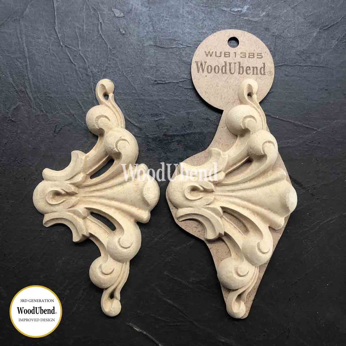 WooduBend Moulding - WUB1385(Pack of 2) - Decorative Plaques - 6.50"x 3.54"