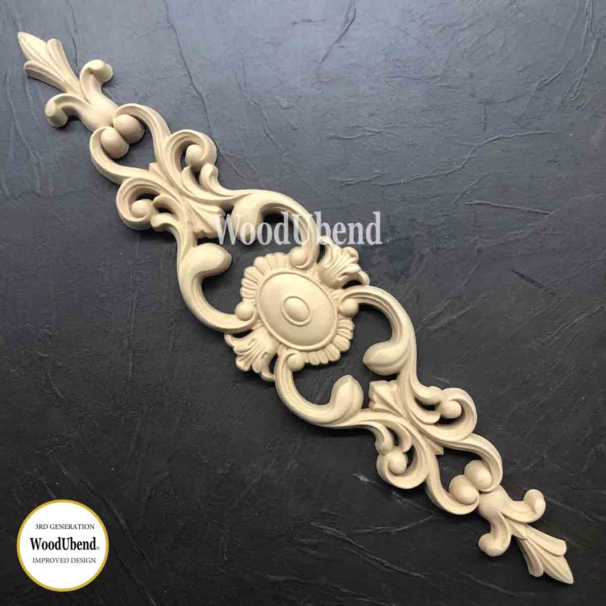 WooduBend Moulding - WUB1381(Pack of 2) - Pediments - 17.13"x 3.54"