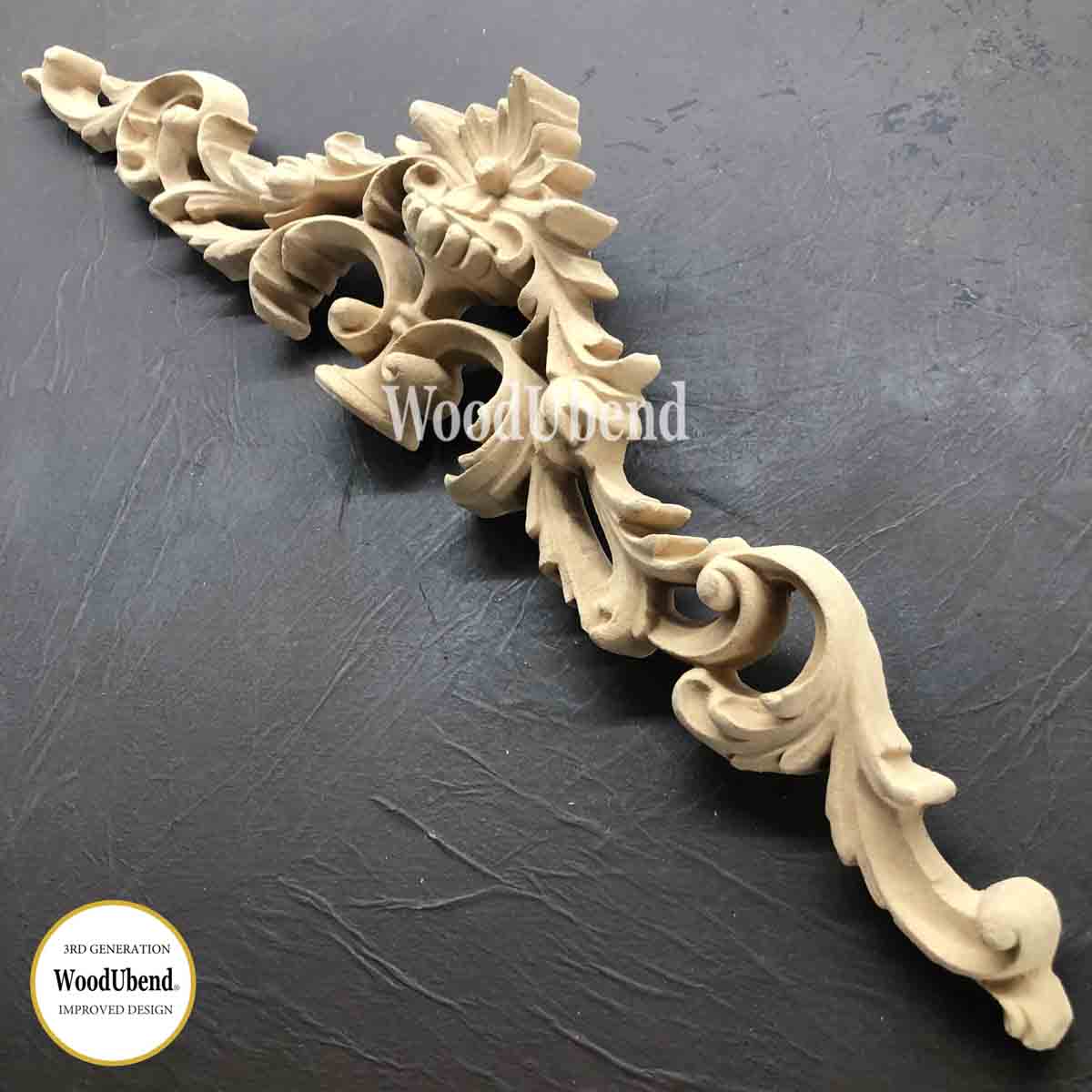 WooduBend Moulding - WUB1260 (Pack of 2) - Pediment - 24.02"x 5.51"