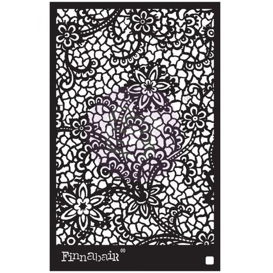 Stencils - Redesign - Floral Net  -  6" x 9" - 16ml mylar