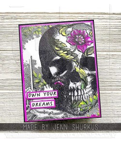 Tim Holtz Stamp -THCMS454 Gothic Tapestry