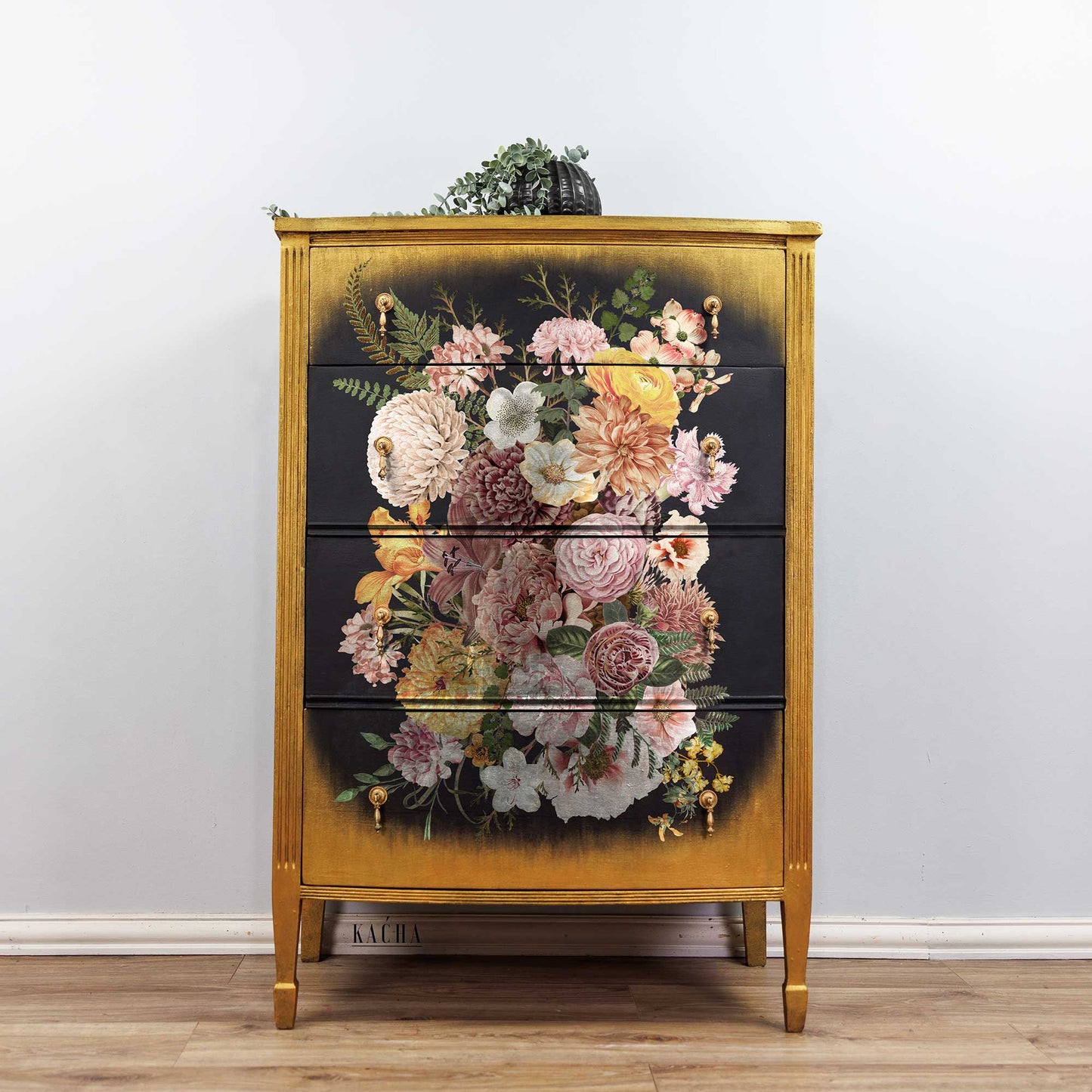 Transfers Tube (large) - Woodland Floral(Kacha)24"x35"