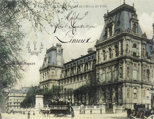 Decoupage Paper - Monahan Papers- X0303 Palais De L'Hotel De Ville - 11x17